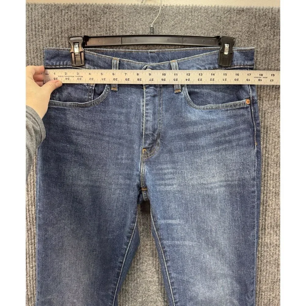 Levis 511 Slim Straight Leg Jeans Men’s 34x32 Blue Premium Denim Big E